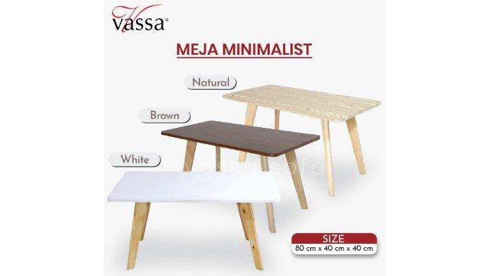 VASSA Coffee Table Minimalis hadir dengan 3 pilihan desain menawan yang bisa dipilih sesuai kebutuhan