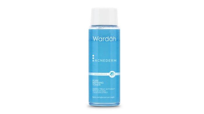 Wardah Acnederm Pore Refining Toner mampu mengecilkan pori-pori di kulit wajah dengan maksimal.