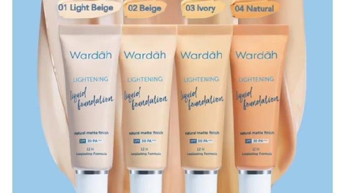 Wardah Lightening Liquid Foundation memberikan hasil natural matte finish yang tahan 12 jam dengan SPF 30 PA+++.