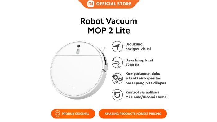 Xiaomi Mi Robot Vacuum-Mop 2 Lite dengan daya hisap kuat dan performa pembersihan handal