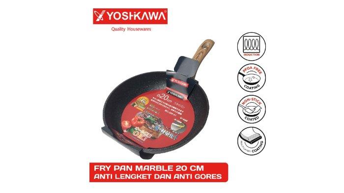 YOSHIKAWA Wok Pan Ceramic Non Stick lebih kokoh dan tidka mudah tergores