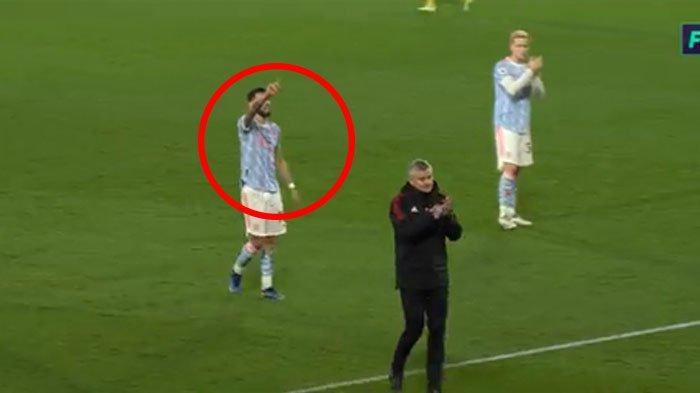 Bruno Fernandes, marah ke fans yang membully Ole Gunnar Solskjaer.