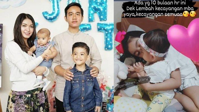 Cucu Presiden Jokowi, La Lembah Manah, yang kini berusia 10 bulan.