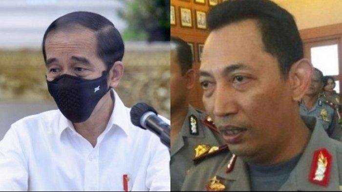 Foto Kolase: Presiden RI Joko Widodo alias Jokowi dan Kabareskrim Komjen Listyo Sigit Prabowo
