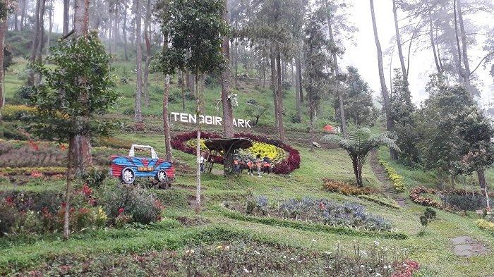 Salah satu sudut taman di PTenggir Park yang kerap jadi lokasi selfie, Karanganyar, Minggu (3/3/2019)