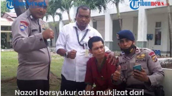 Abrip Asep saat dikunjungi rekan-rekannyadi RSJ