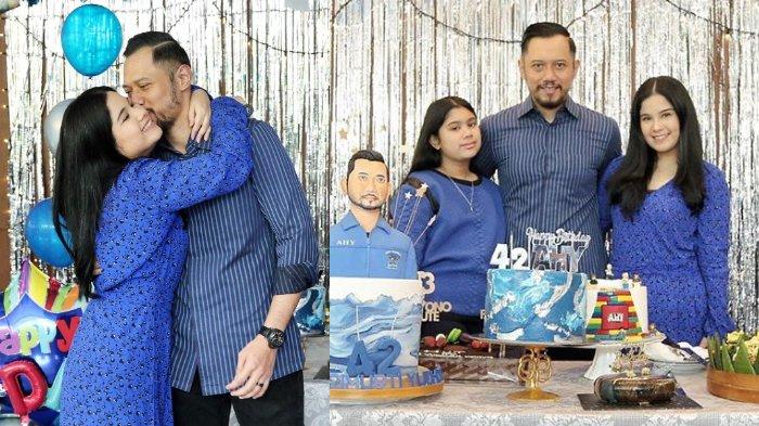 Agus Harimurti Yudhoyono bersama Annisa Pohan dan Almira Tungga Dewi.