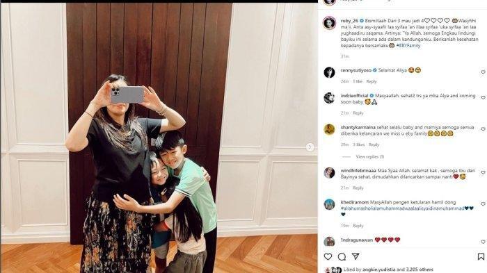 Aliya Rajasa istri Edhi Baskoro Yudhoyono hamil anak keempat