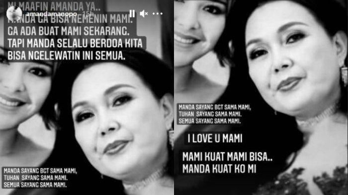 Ibunda Amanda Manopo, Henny Agustina Manopo meninggal dunia setelah berjuang melawan Covid-19