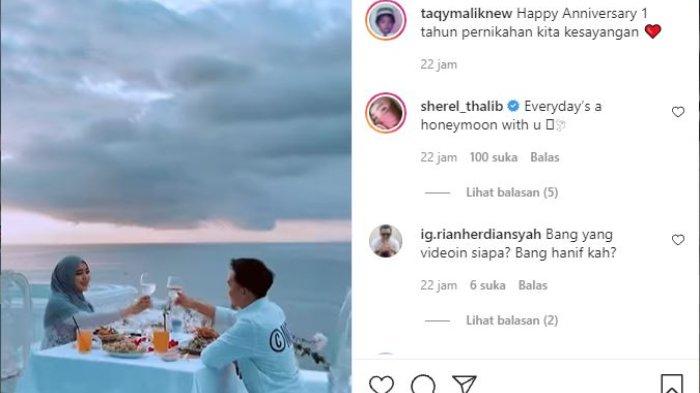 Anniversary pernikahan Taqy Malik dan Sherel Thalib.