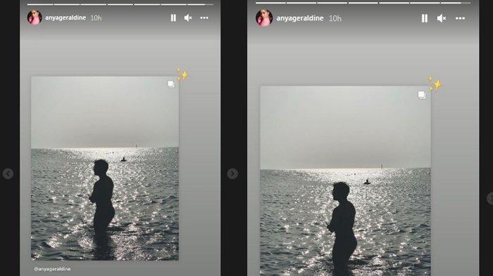 Anya Geraldine mengunggah potret sosok pria yang diduga sang kekasih