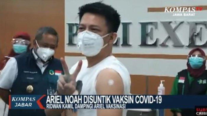 Ariel NOAH disuntik vaksin covid-19.