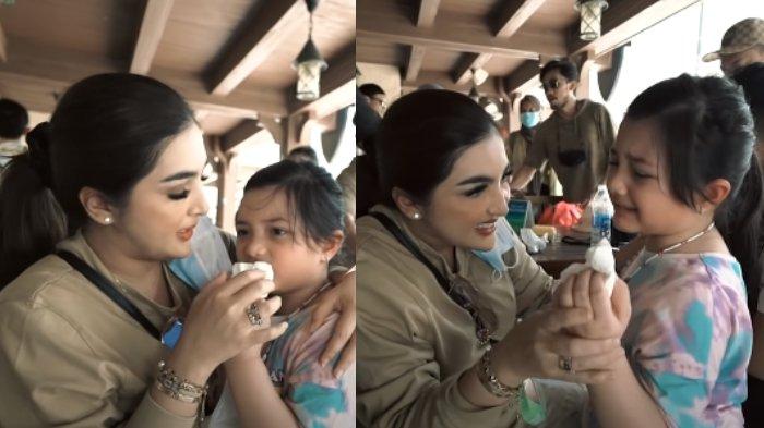 Arsy Hermansyah menangis di pelukan Ashanty