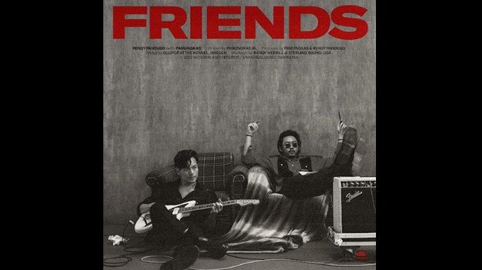 Artwork single Friends, kolaborasi Rendy Pandugo dan Pamungkas.