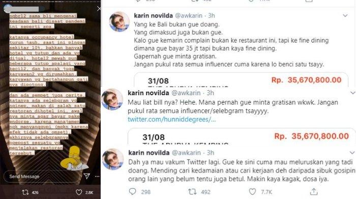 Awkarin klarifikasi namanya yang terseret rumor selebgram tak mau bayar makan di hotel Bali