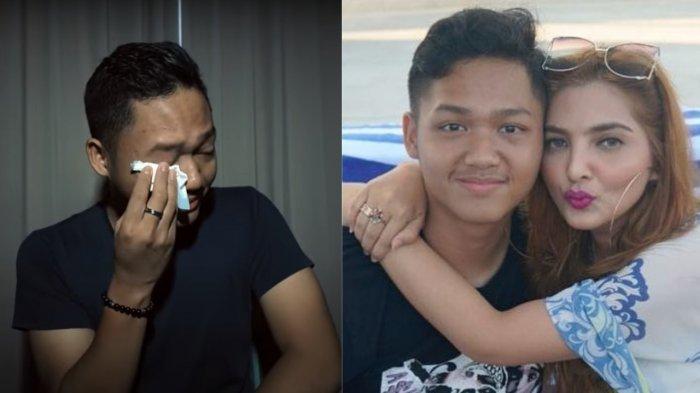Azriel Hermansyah menangis kenang momen bersama Ashanty.