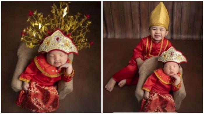 Babyborn photoshoot putri Ahok dan Puput Nastiti, Sarah Eleina Purnama ditemani Yosafat.