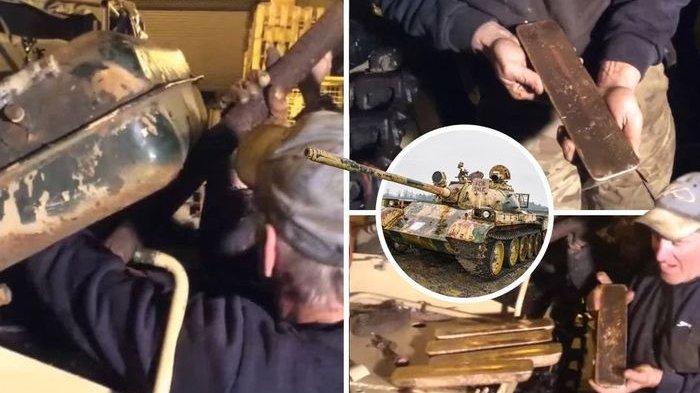 Beli tank bekas, temukan emas batangan di dalam tangki bahan bakarnya.