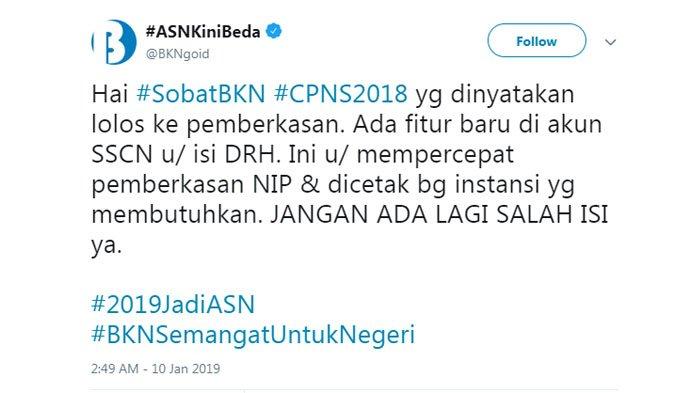 BKN beritahukan fitur baru di akun SSCN untuk memudahkan proses pemberkasan.