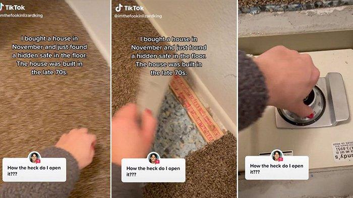 Brankas tersembunyi di lantai rumah