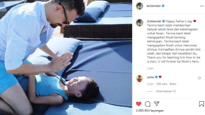 Bunga Citra Lestari/ BCL kenang video Ashraf Sinclair dan Noah saat bercanda.