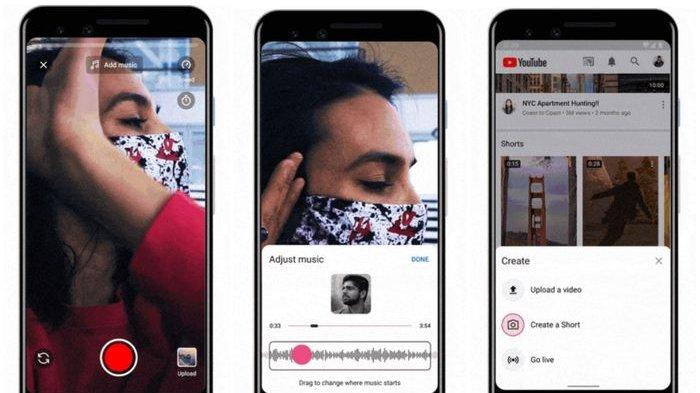 cara upload video YouTube Shorts