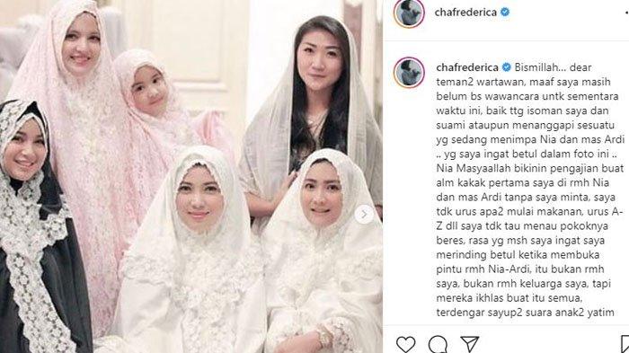 Chacha Frederica kenang kebaikan keluarga Nia Ramadhani