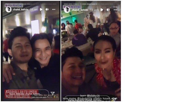 Chand Kelvin dan Iis Dahlia hadir di pesta ulang tahun Billy Syahputra.