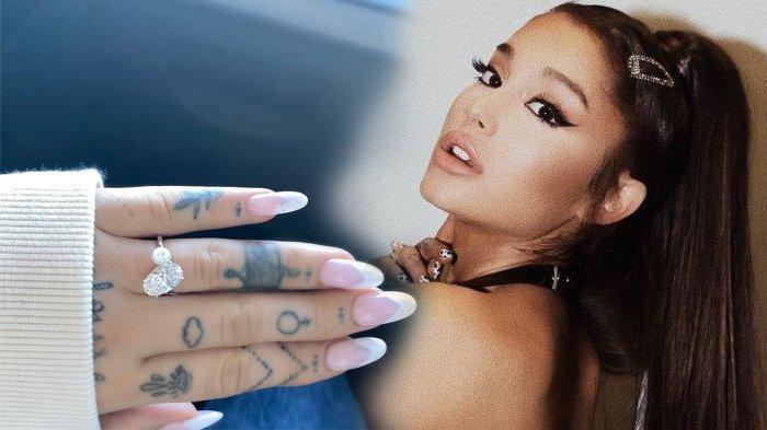 Cincin tunangan Ariana Grande dan Dalton Gomez.