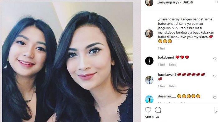 Foto Vanessa Angel bersama sang adik, Mayang Sary