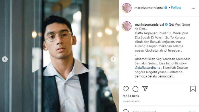 Daffa Wardhana anak Marini Zumarnis terpapar covid-19 meski sudah vaksin.