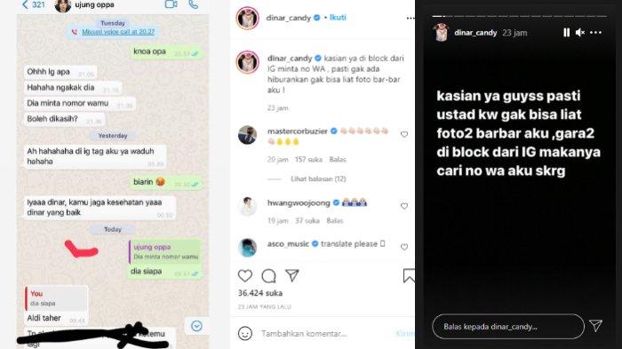 Dinar Candy sindir Aldi Taher