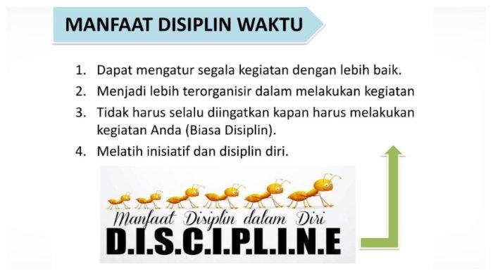 Manfaat disiplin waktu