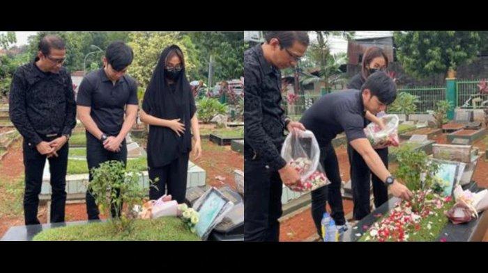 Doddy Sudrajat dan Nicky Tirta ziarah ke makam Vanessa Angel.