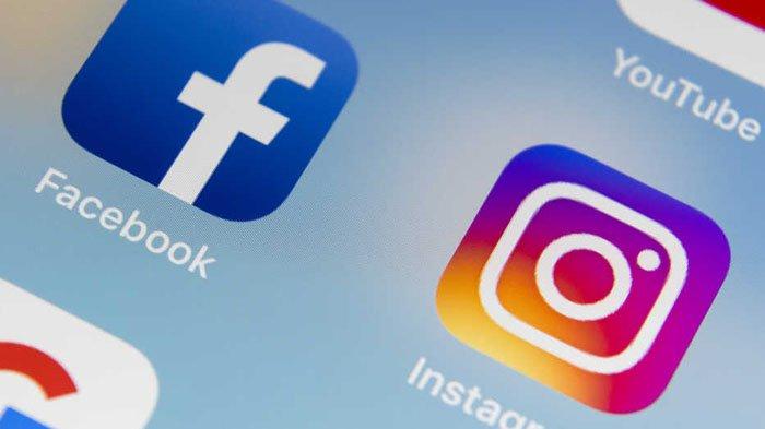 Ilustrasi Facebook dan Instagram