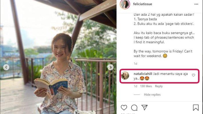 Felicia Tissue dilamar untuk jadi menantu seorang dokter