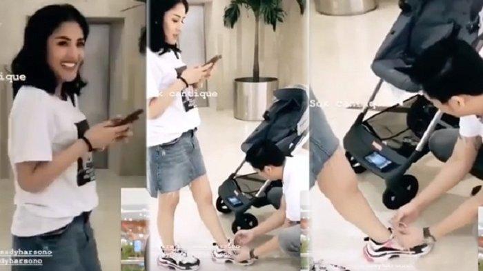Foto viral Askara ikatkan tali sepatu Nindy pada 2018