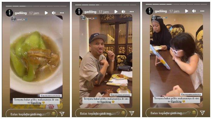 Gading Marten di Bali bersama Gisel dan Gempi.