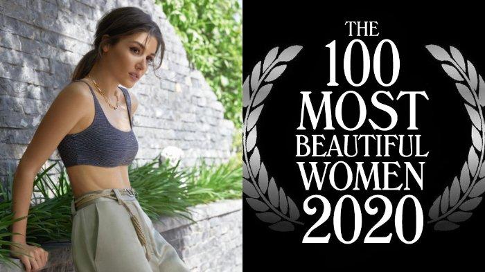 Hande Ercel dinobatkan menjadi wanita tercantik 2020 versi Top Beauty World