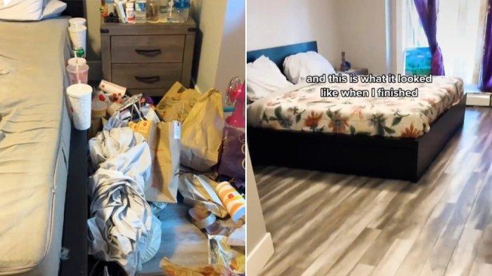 Hasil kerja Brogan sebagai tukang bersih-bersih.