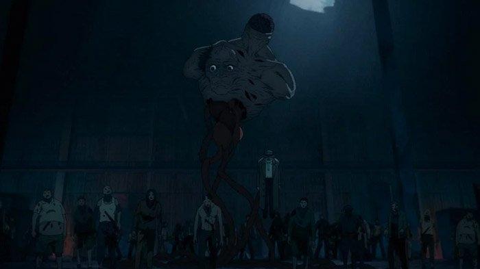Iblis Zombie di anime Chainsaw Man episode 1.