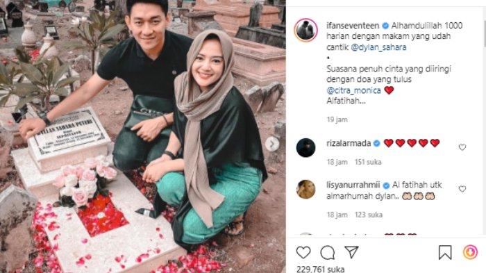Ifan Seventeen ajak Citra Monica ziarah ke makam Dylan Sahara
