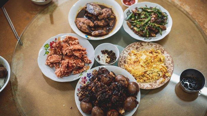 Ilustrasi hidangan atau makanan sahur.