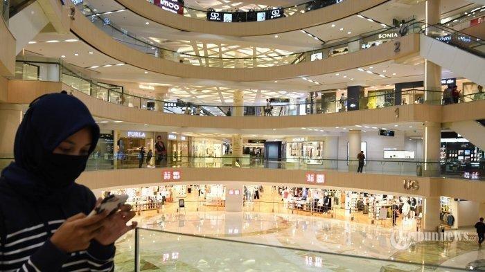 Ilustrasi mall selama PSBB transisi.