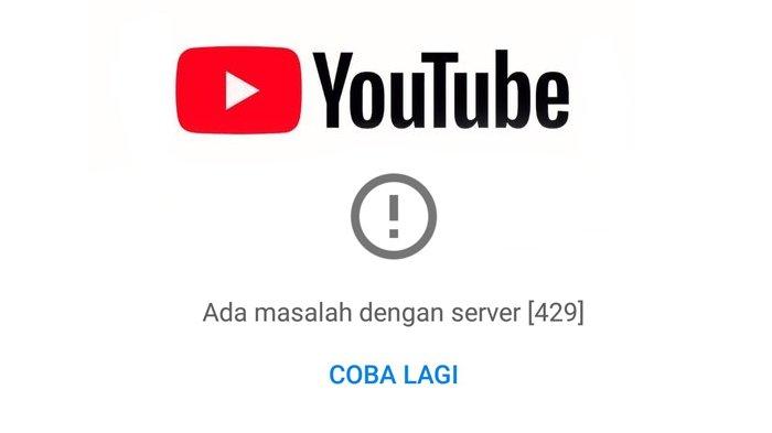 Ilustrasi YouTube down.