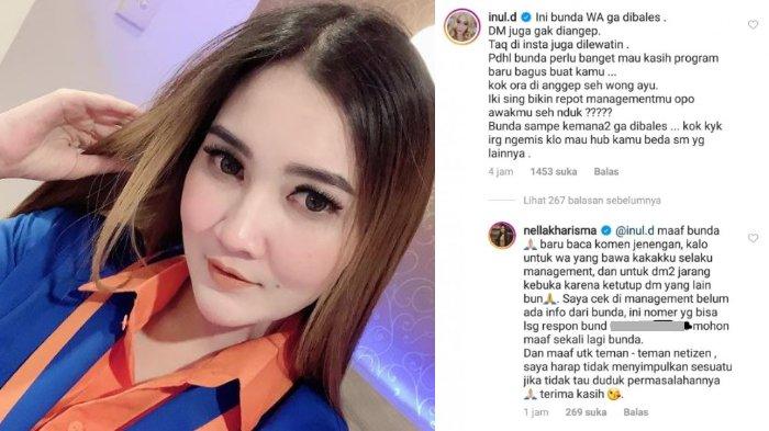 Jawaban Nella Kharisma soal Inul Daratista yang kesulitan menghubunginya (Instagram @nellakharisma)