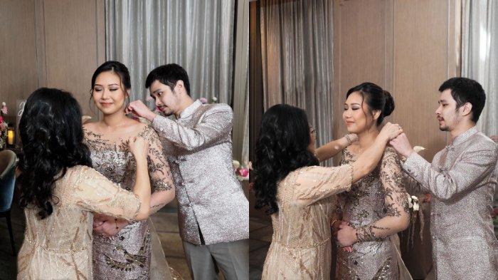 Jess No Limit memasangkan kalung kepada Sisca Kohl.