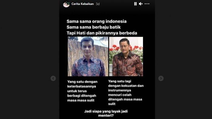 Juliari Batubara dan penjaga kantin