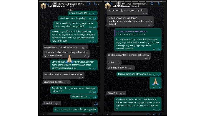 Kalina Ocktaranny beber bukti dirinya tak mengidap penyakit seksual seperti yang dituduhkan eks kekasih.