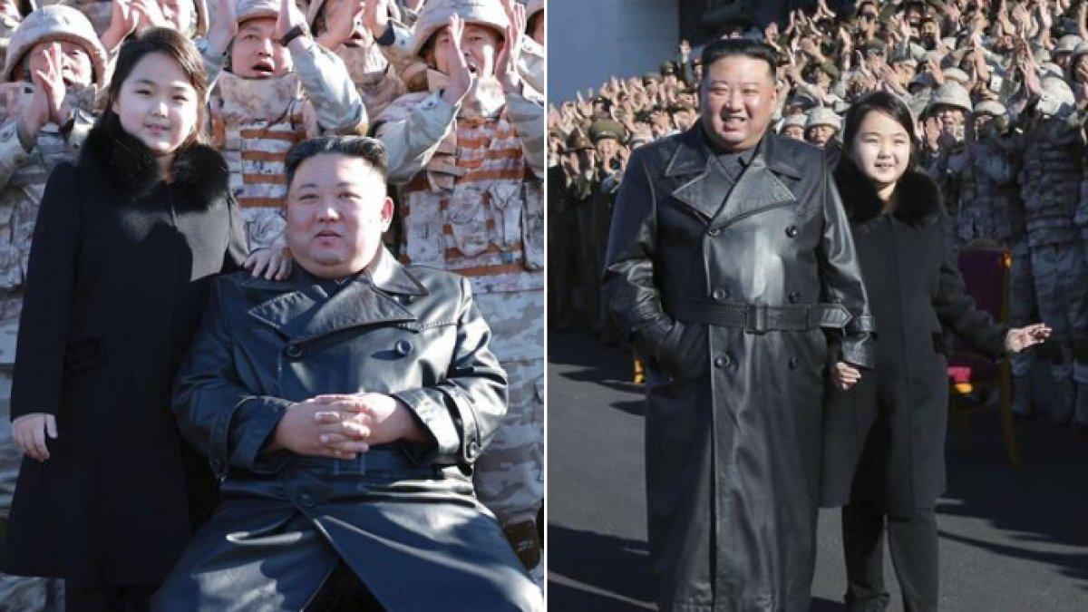 Kim Jong Un dan putrinya